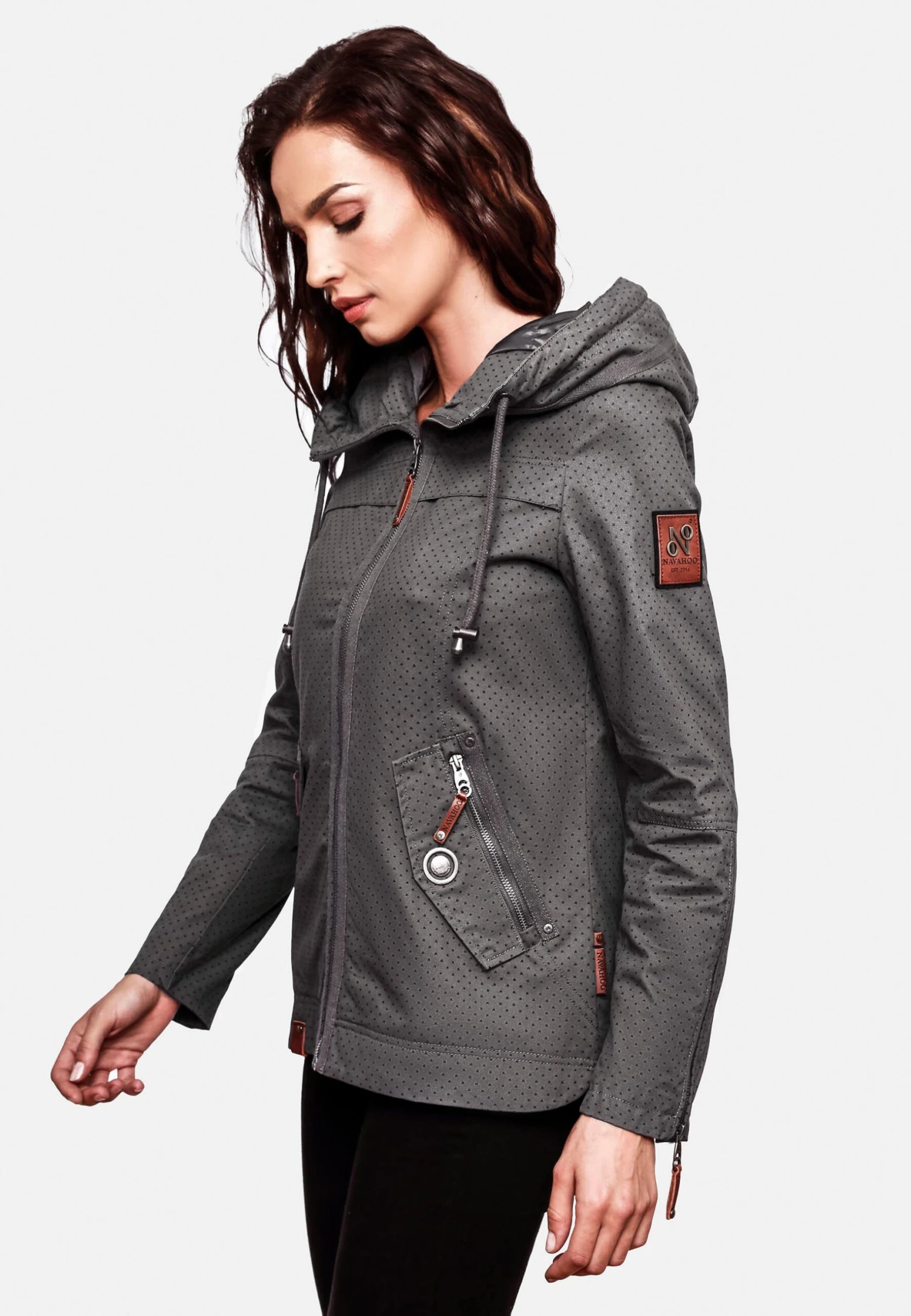 Wekoo - Parka - Antracite Dots