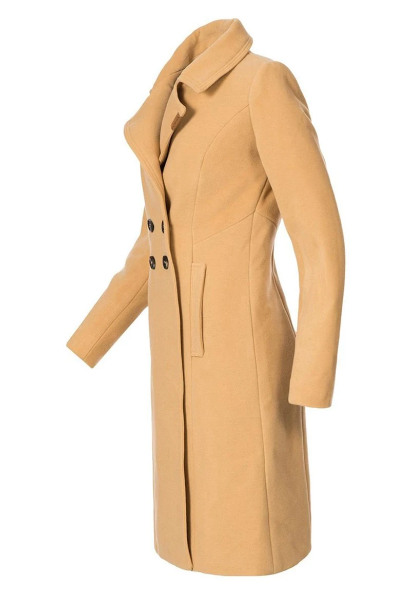 Wooly - Halflange Jas - Camel