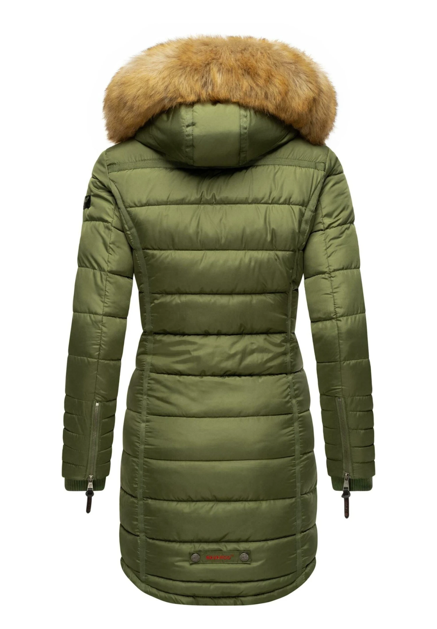 Papaya - Winterjas - Dusty Olive