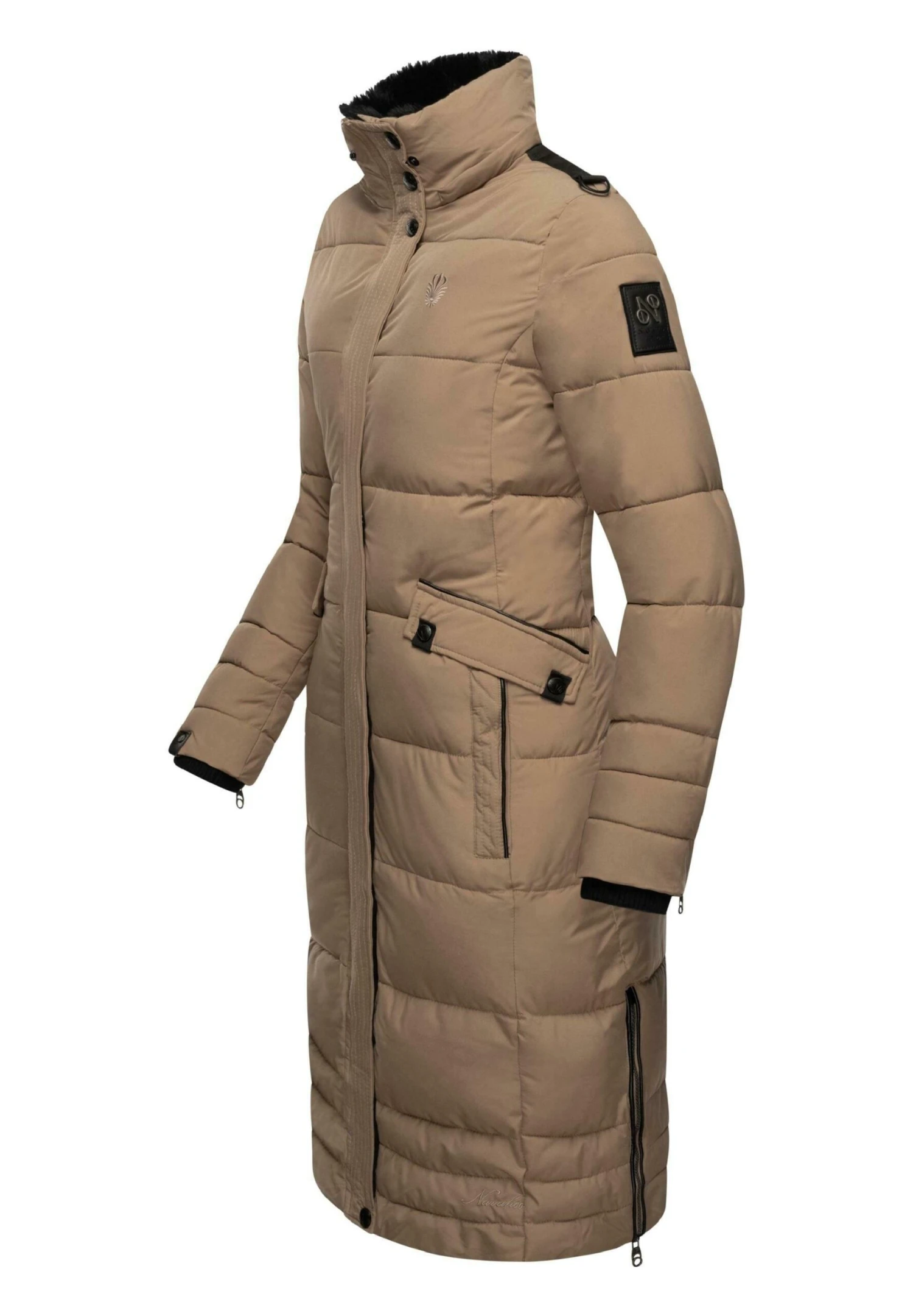 Fahmiyaa - Winterjas - Taupe Grey