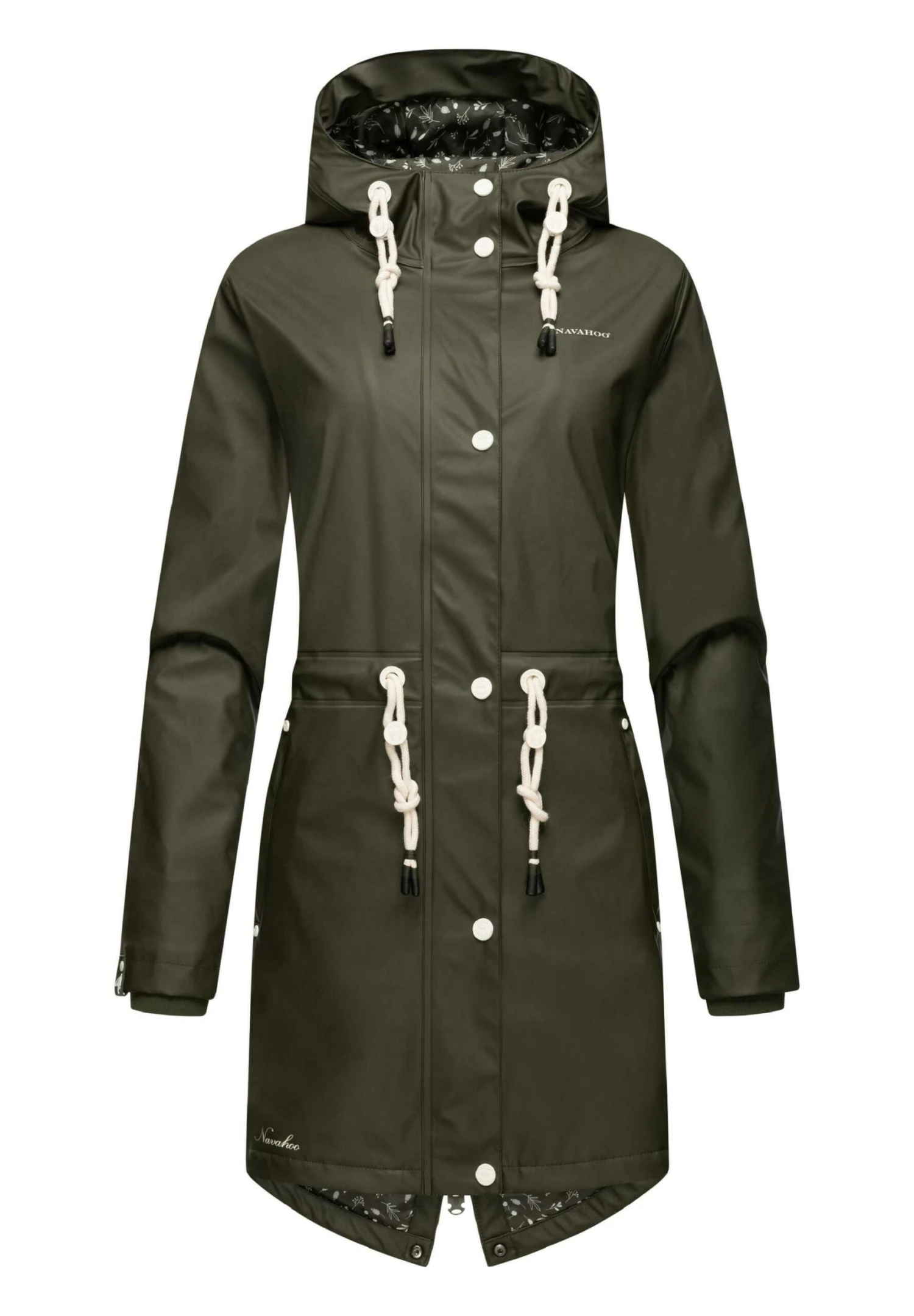 Flower Of Ocean - Parka - Dark Olive