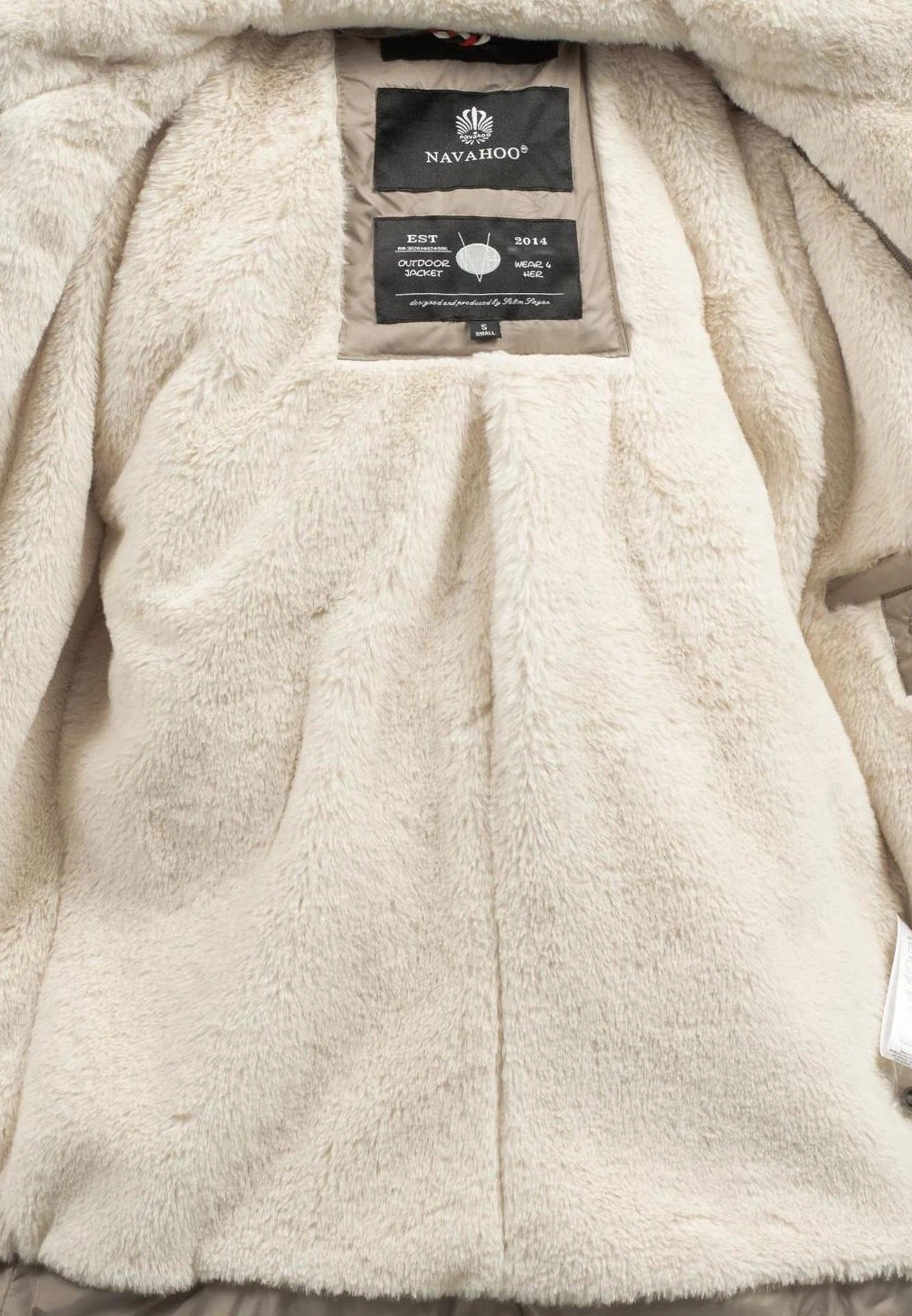 Megan - Winterjas - Taupe