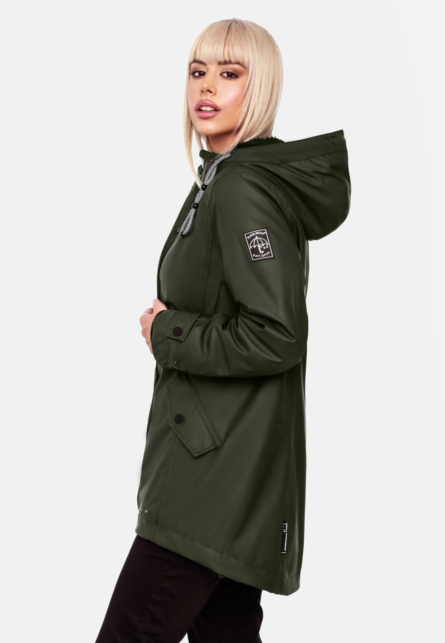 Lindraa - Winterjas - Dark Olive