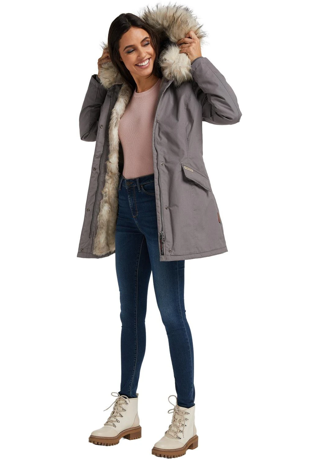 Cristal - Winterjas - Grey