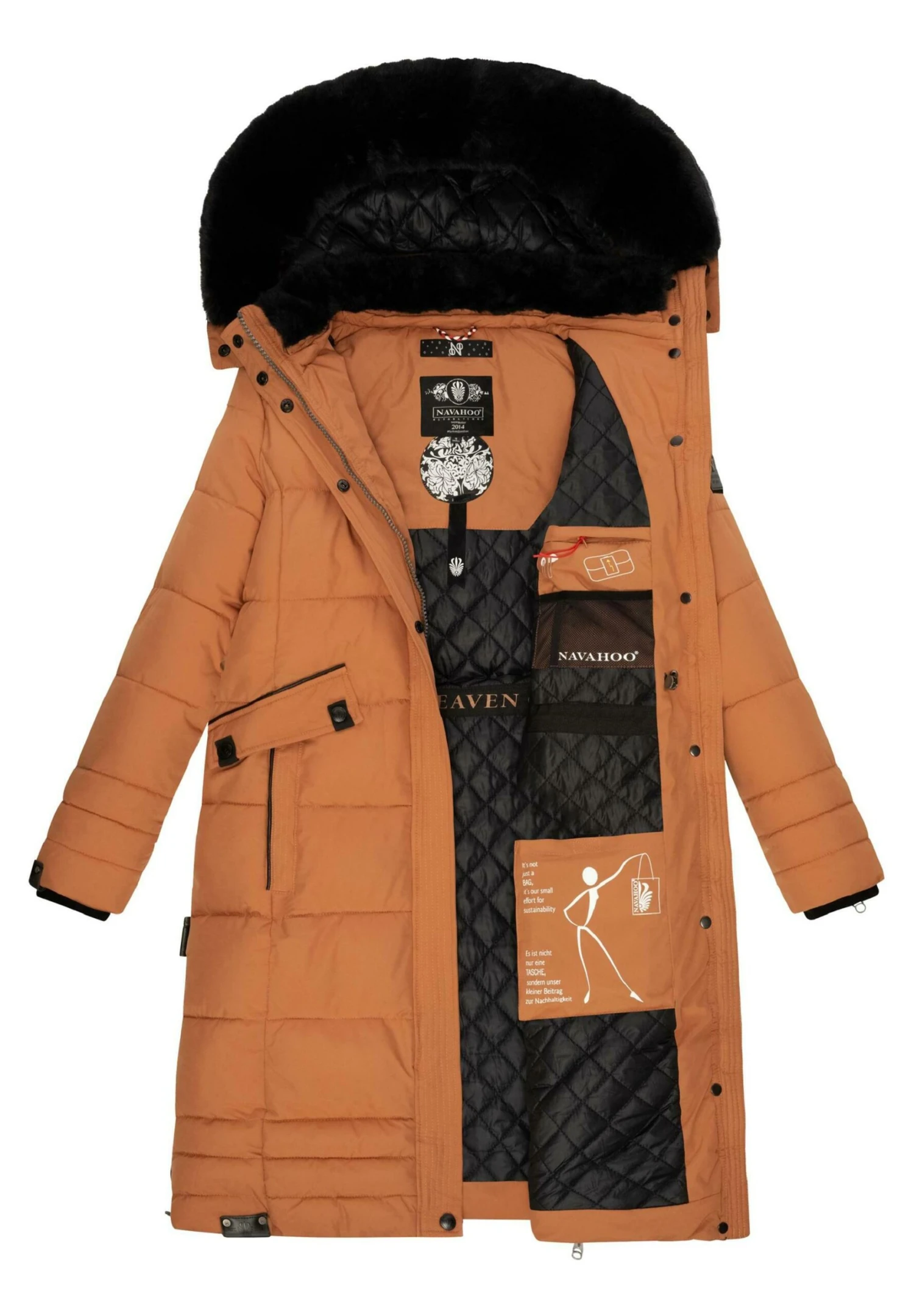 Fahmiyaa - Winterjas - Rusty Cinnamon