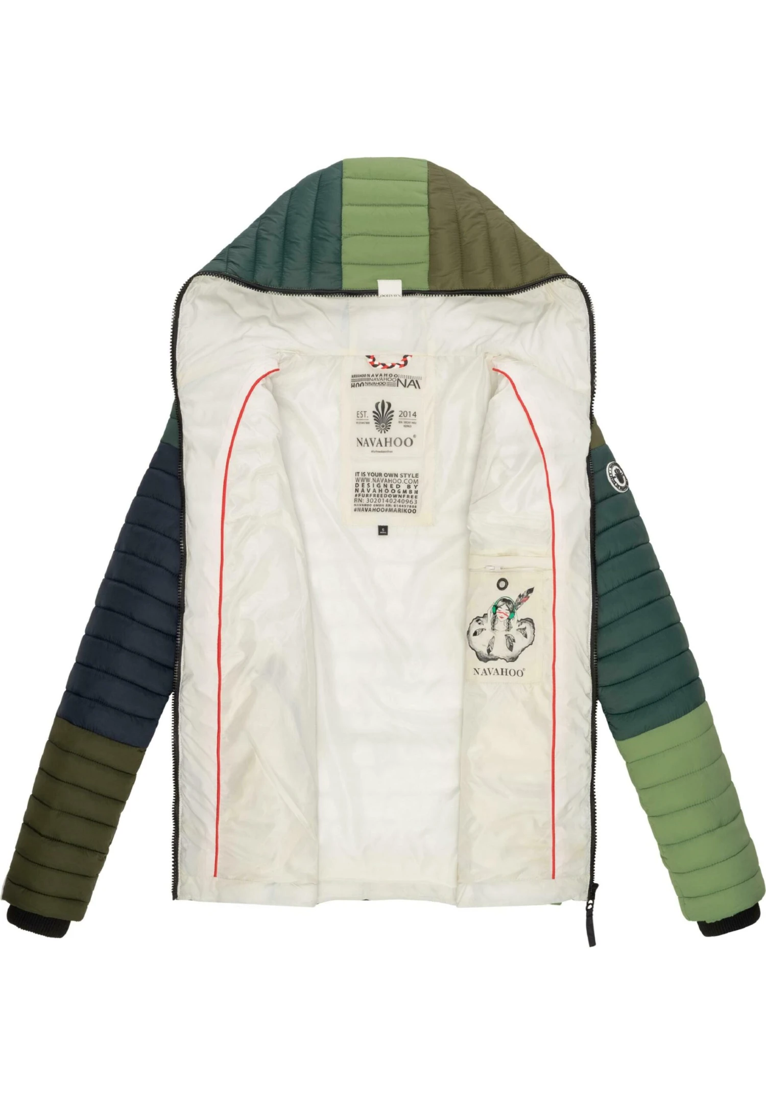 Jas - Multicolour Green Forest