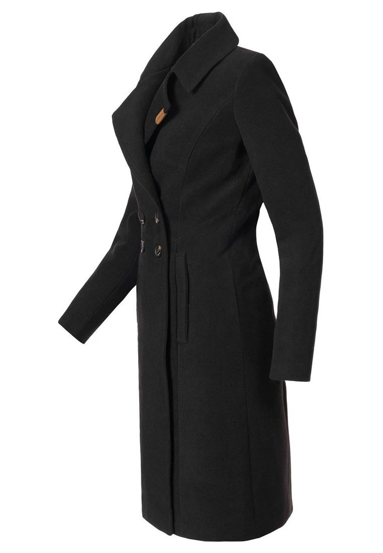 Wooly - Halflange Jas - Black