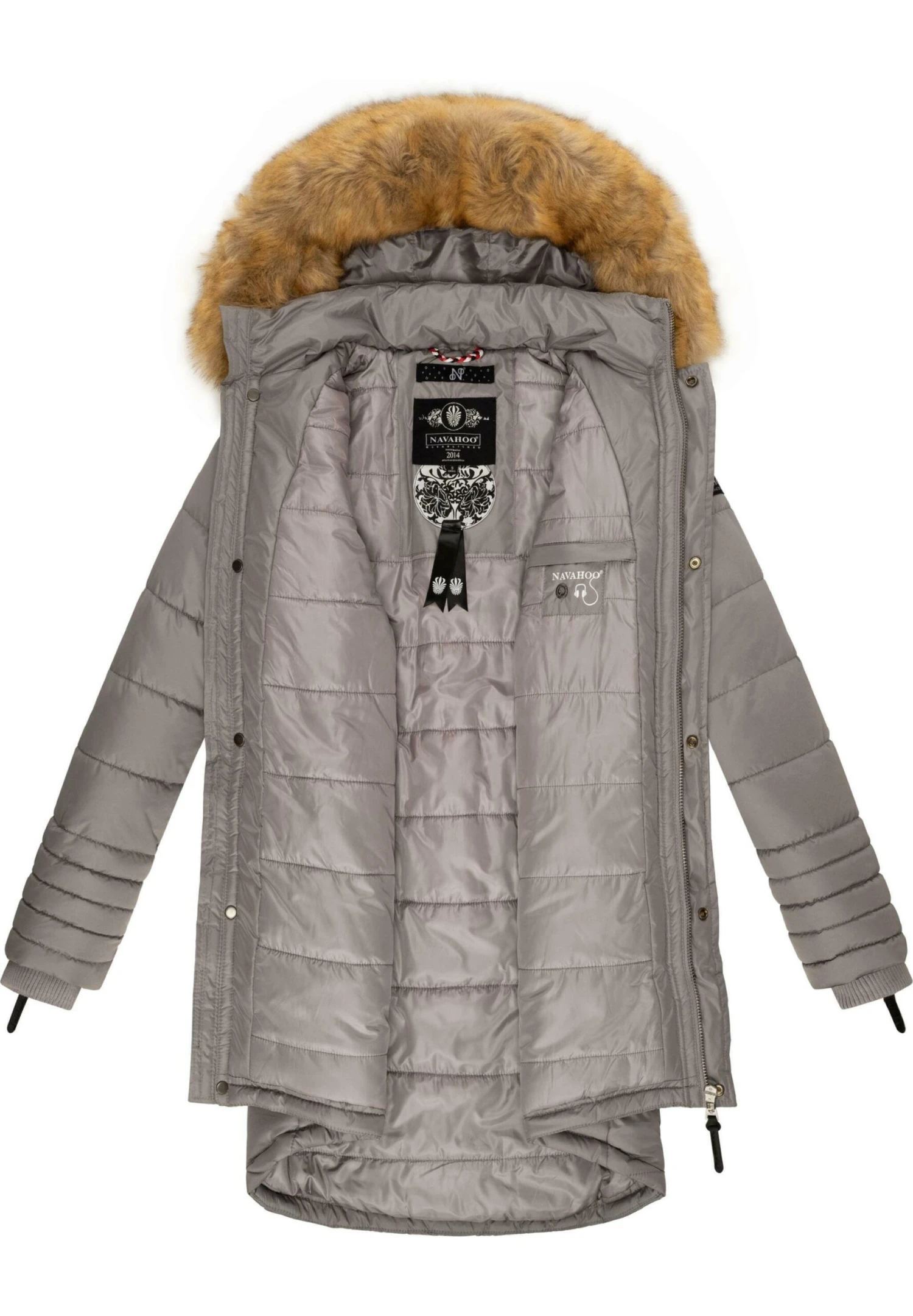 Papaya - Winterjas - Zinc Grey