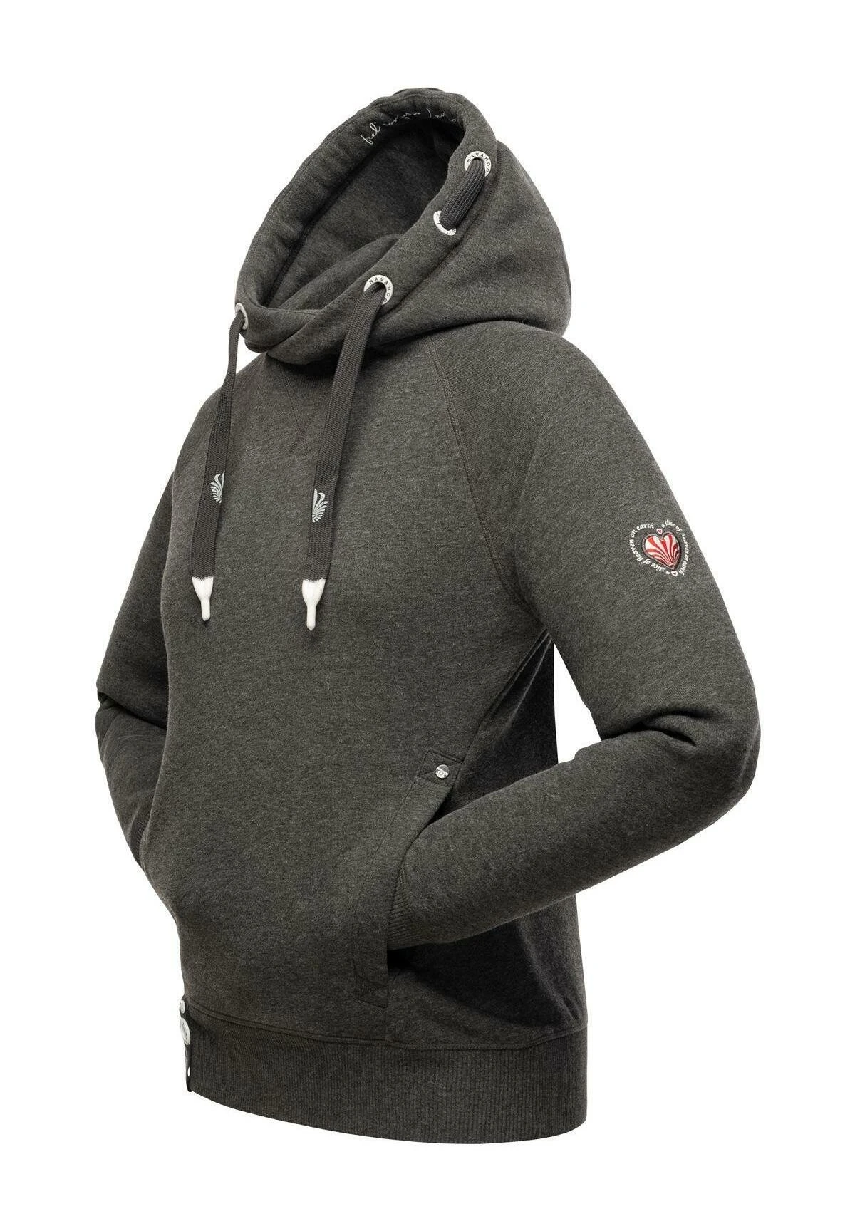 Liebesmäuschen - Hoodie - Dark Grey Melange