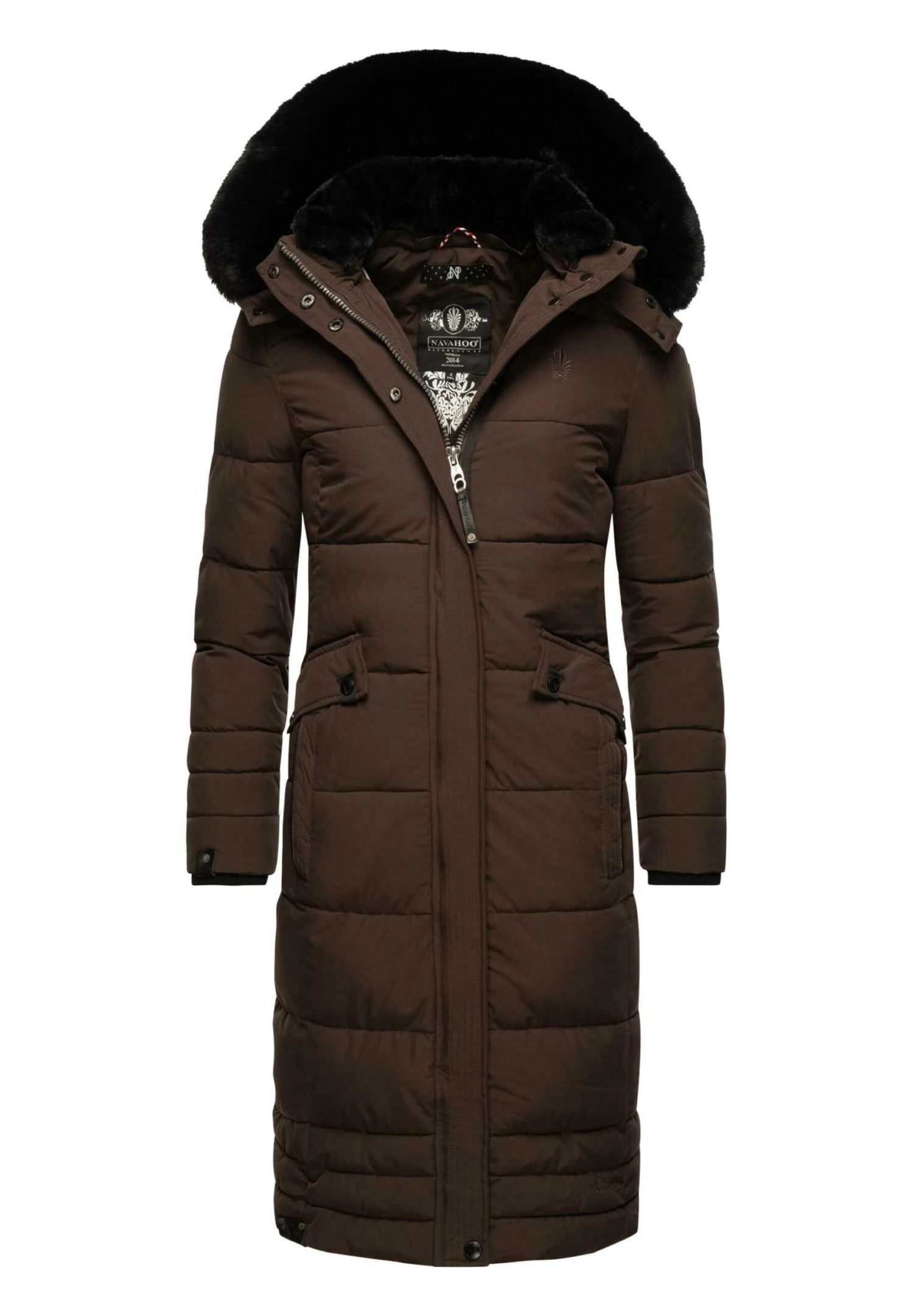 Fahmiyaa - Winterjas - Dark Choco