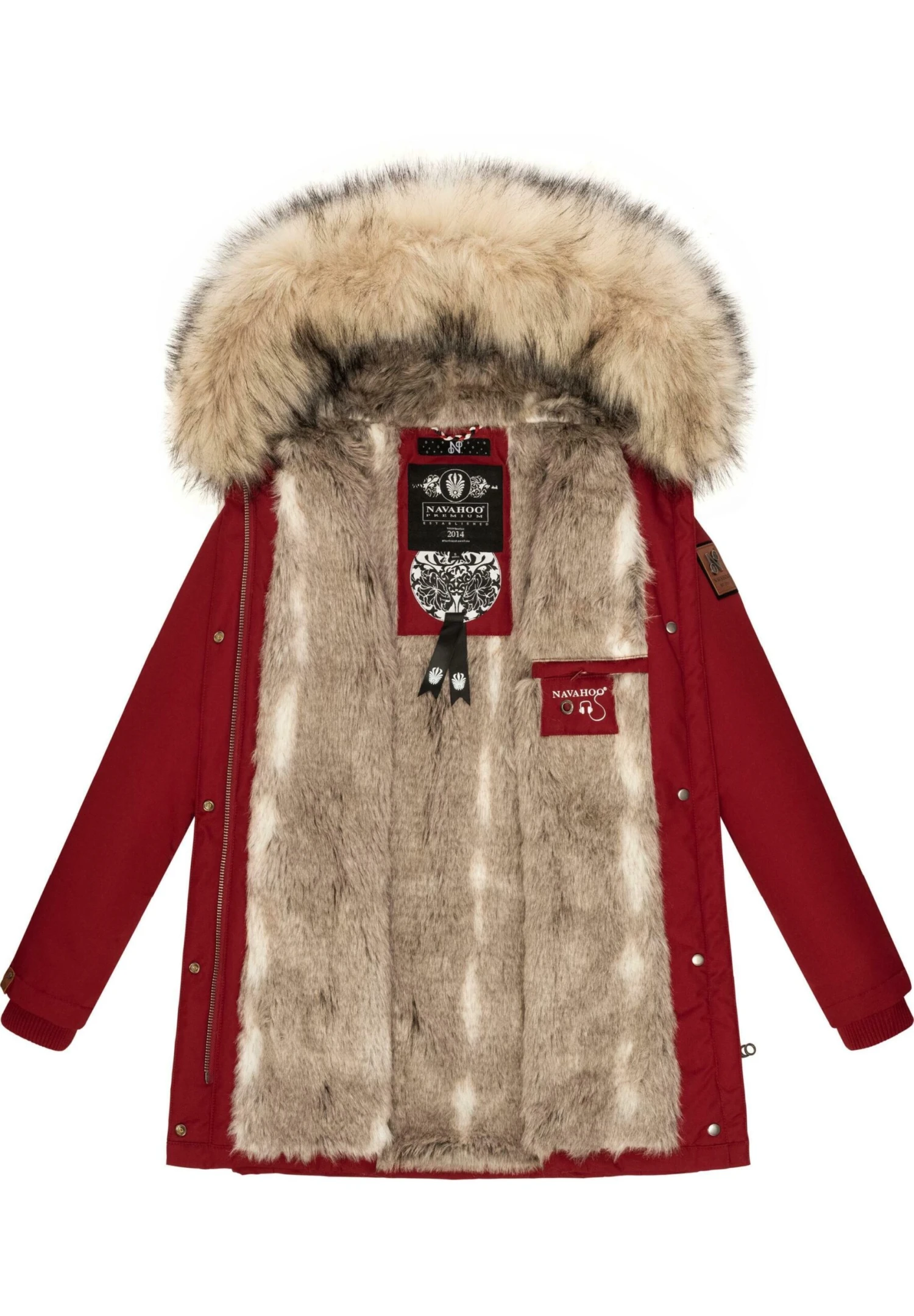 Cristal - Winterjas - Blood Red