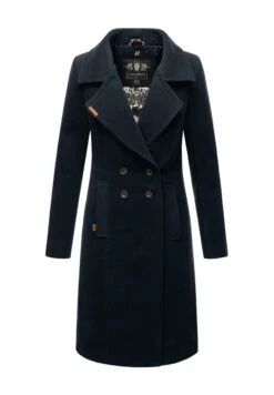 Navahoo Wooly - Halflange Jas - Dark Blue