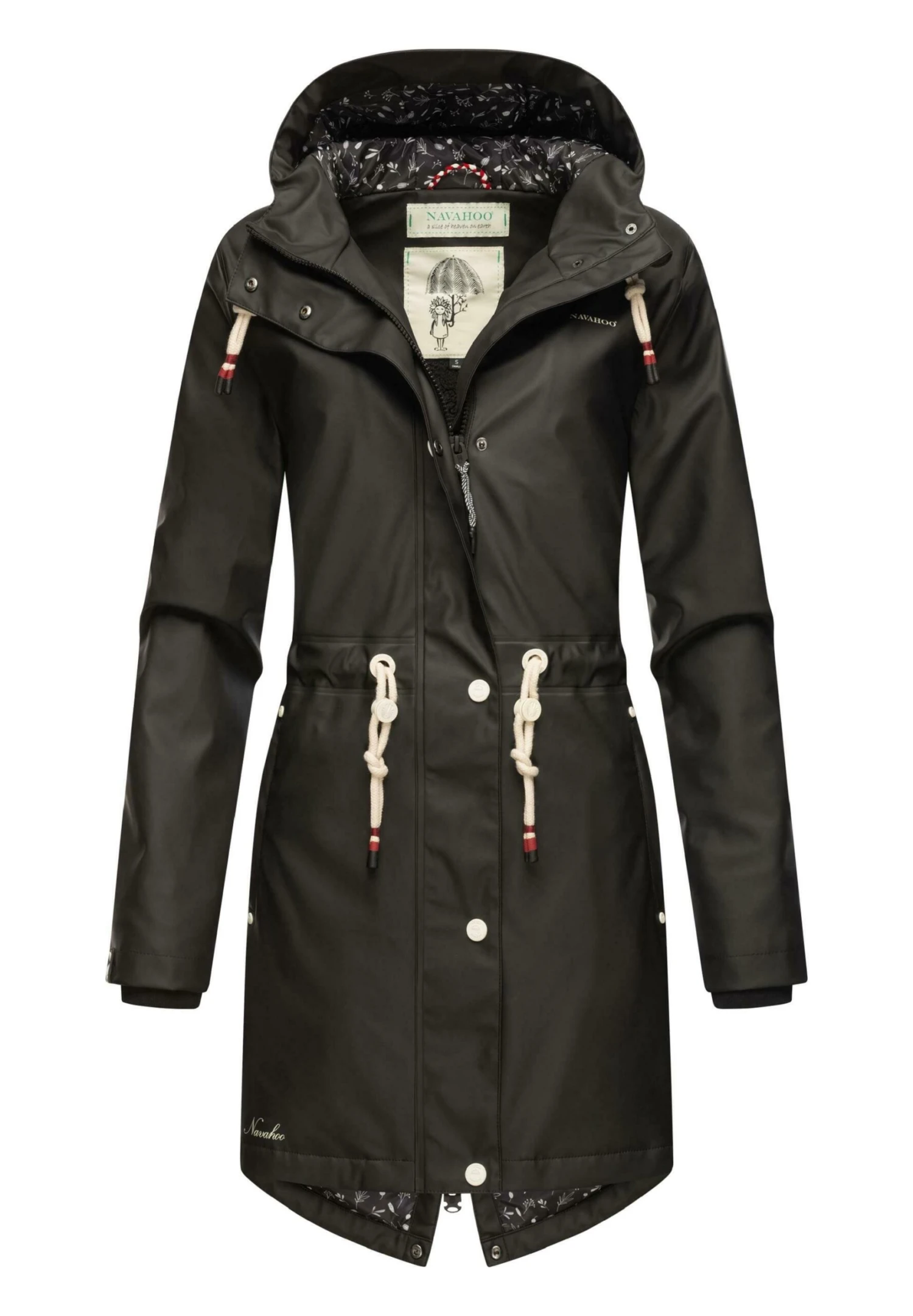 Flower Of Ocean - Parka - Black