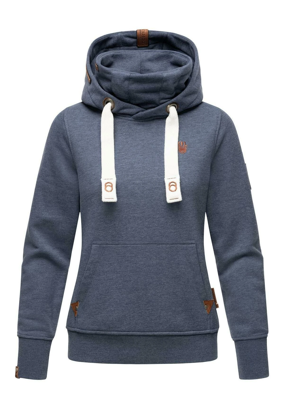 Raniaa - Hoodie - Dusty Blue Melange