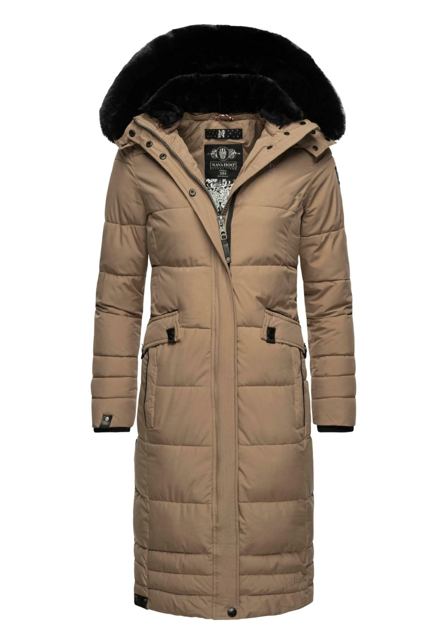 Fahmiyaa - Winterjas - Taupe Grey