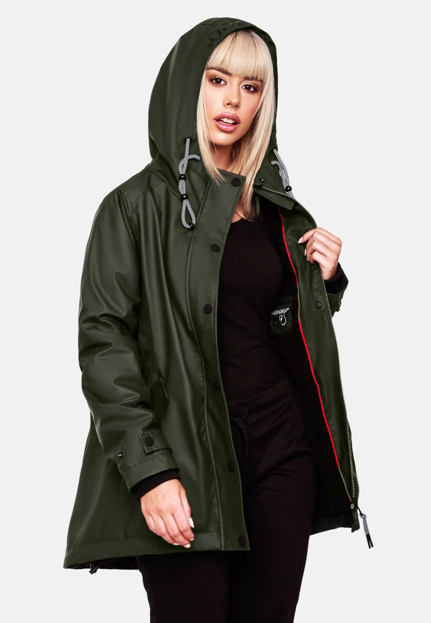 Lindraa - Winterjas - Dark Olive