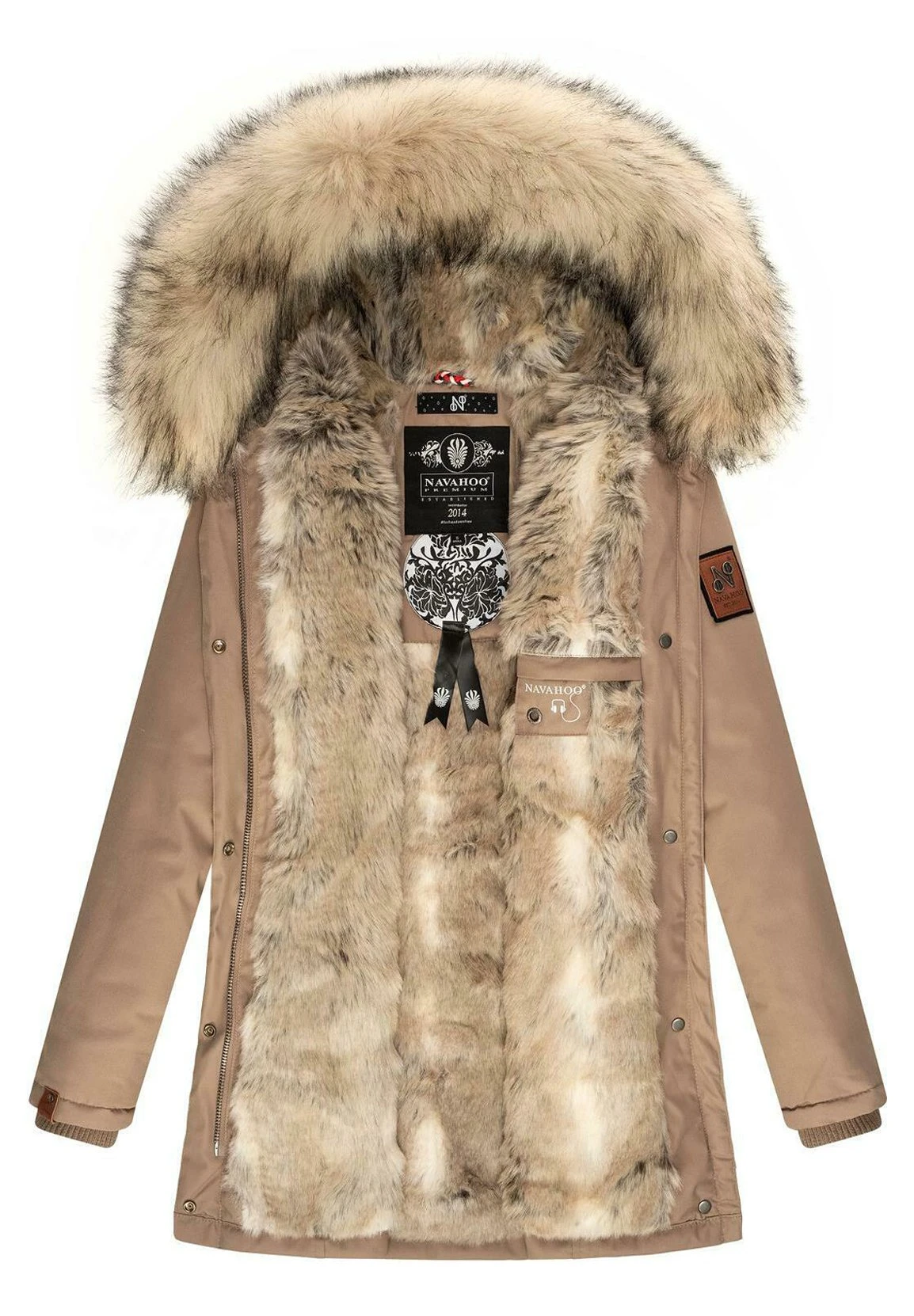 Cristal - Winterjas - Taupe Grey