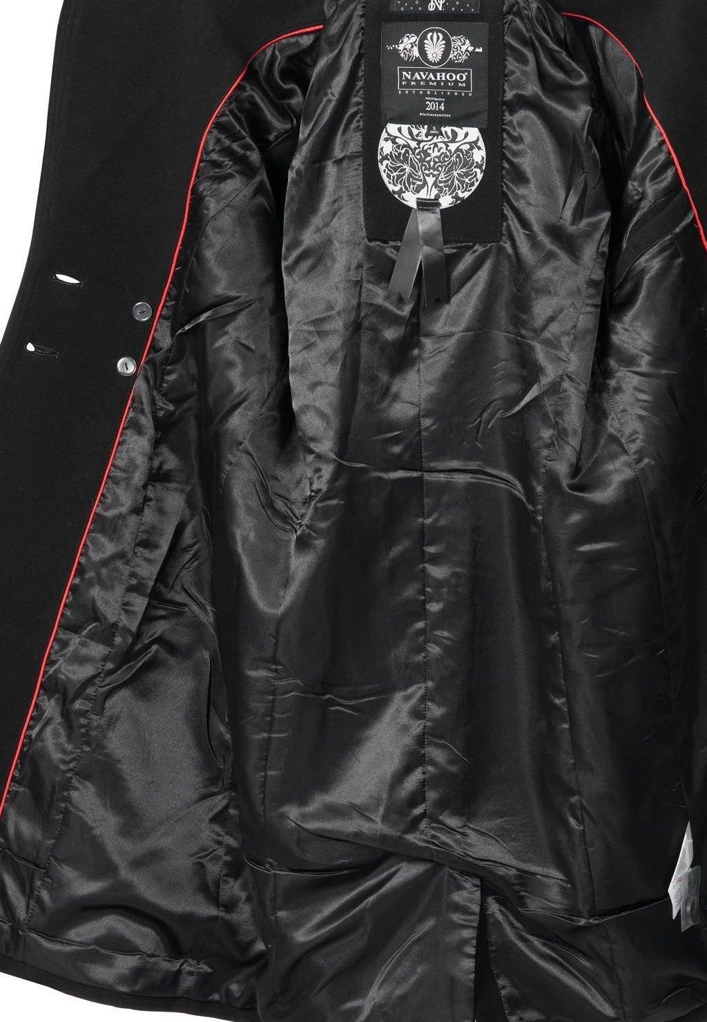 Wooly - Halflange Jas - Black