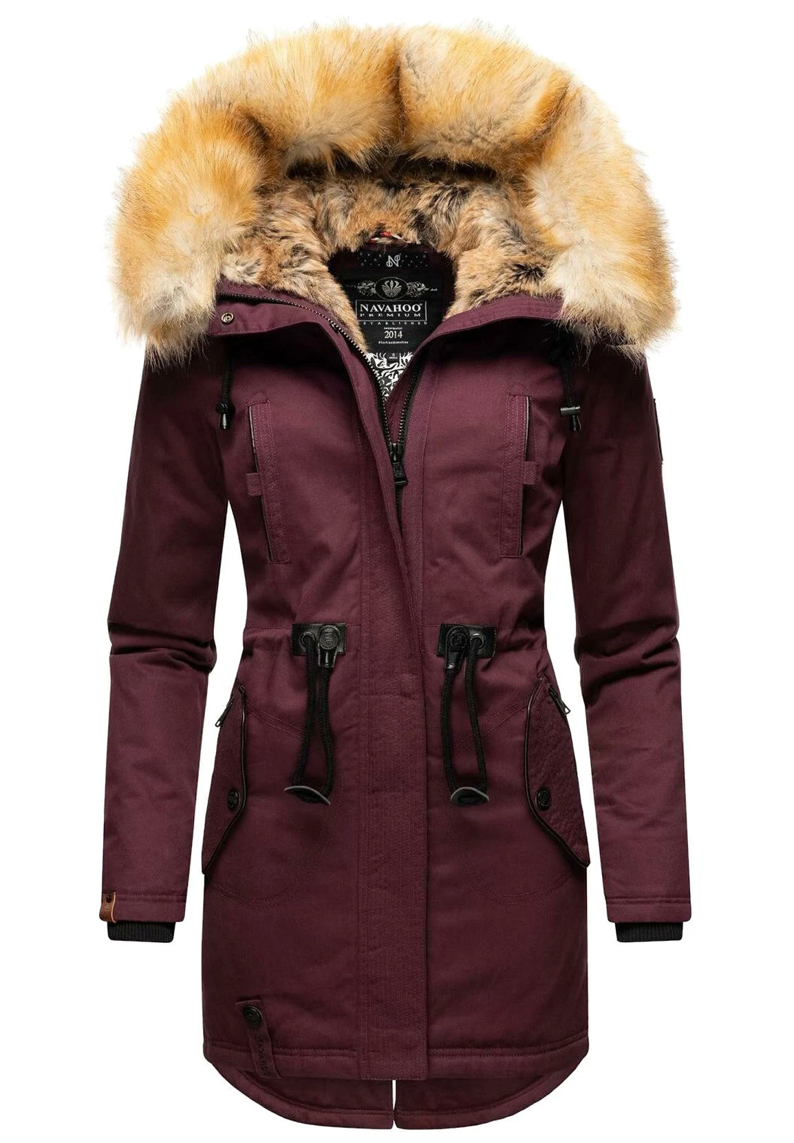 Bombii - Winterjas - Dark Red Melange