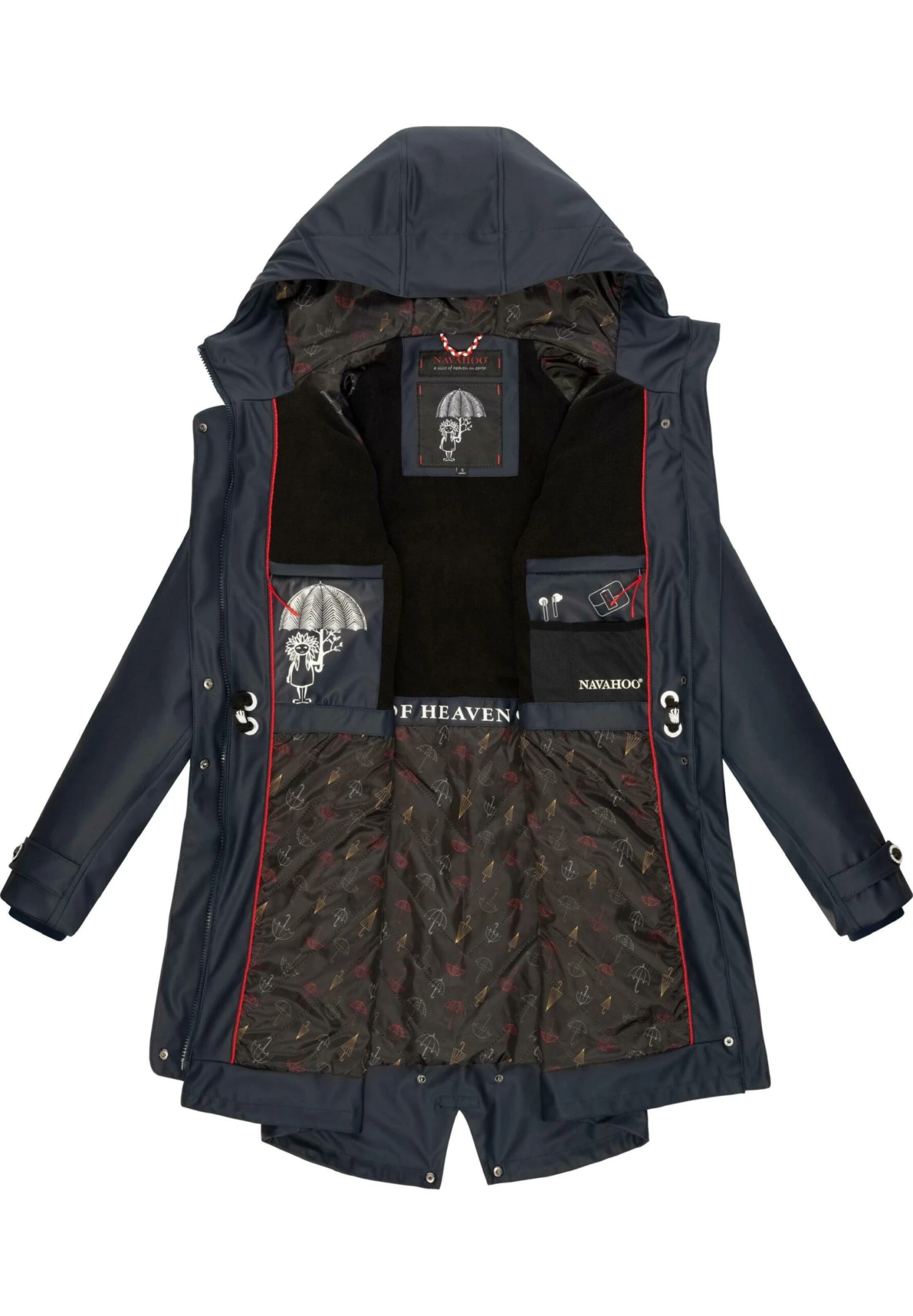 Rainy Flower - Parka - Dark Blue